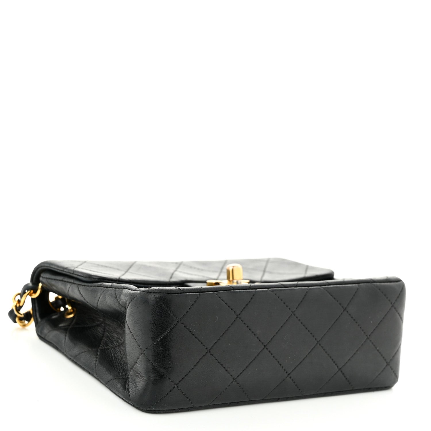 Chanel Lambskin Quilted Mini Square Flap Black 4 of 12