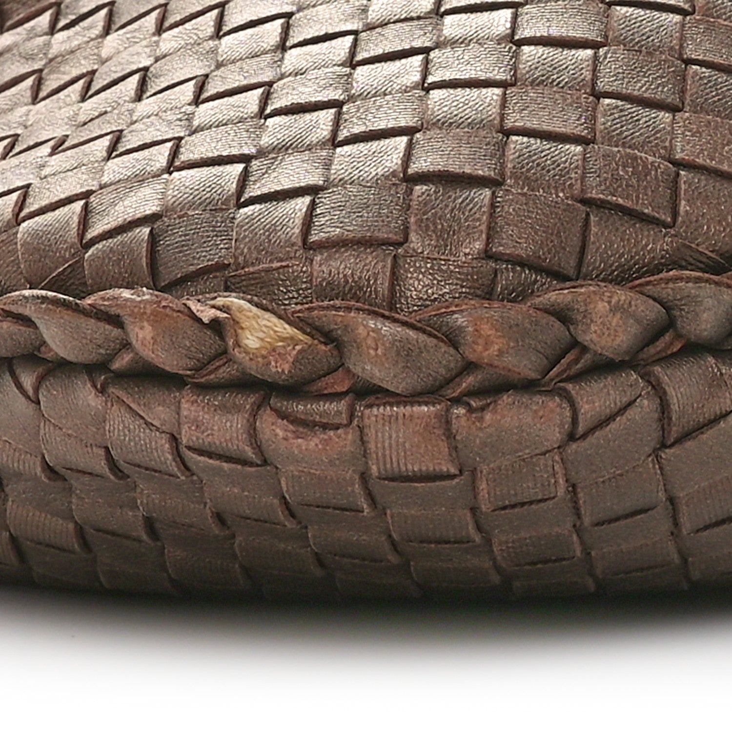 Bottega Veneta Metallic Nappa Intrecciato Medium Veneta Hobo Copper 10 of 11