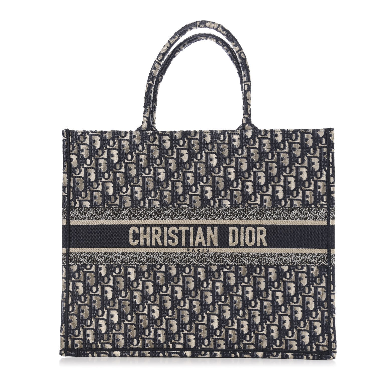 Christian Dior Oblique Book Tote Blue Multicolor 1 of 7