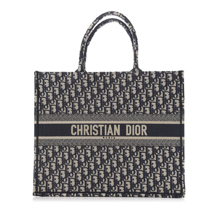 Christian Dior Oblique Book Tote Blue Multicolor 1 of 7