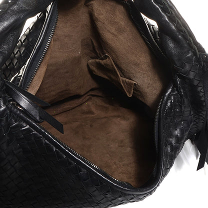 Bottega Veneta Nappa Intrecciato Veneta Maxi Fringed Hobo Nero Black 5 of 9
