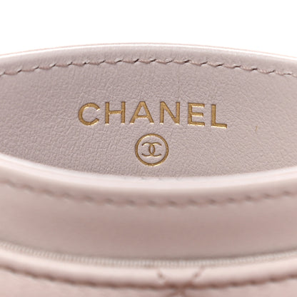 Chanel Lambskin Quilted Chanel 19 Card Holder Light Purple 6 of 9