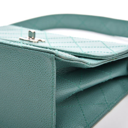 Chanel Caviar Flap Shoulder Bag Green 10 of 21