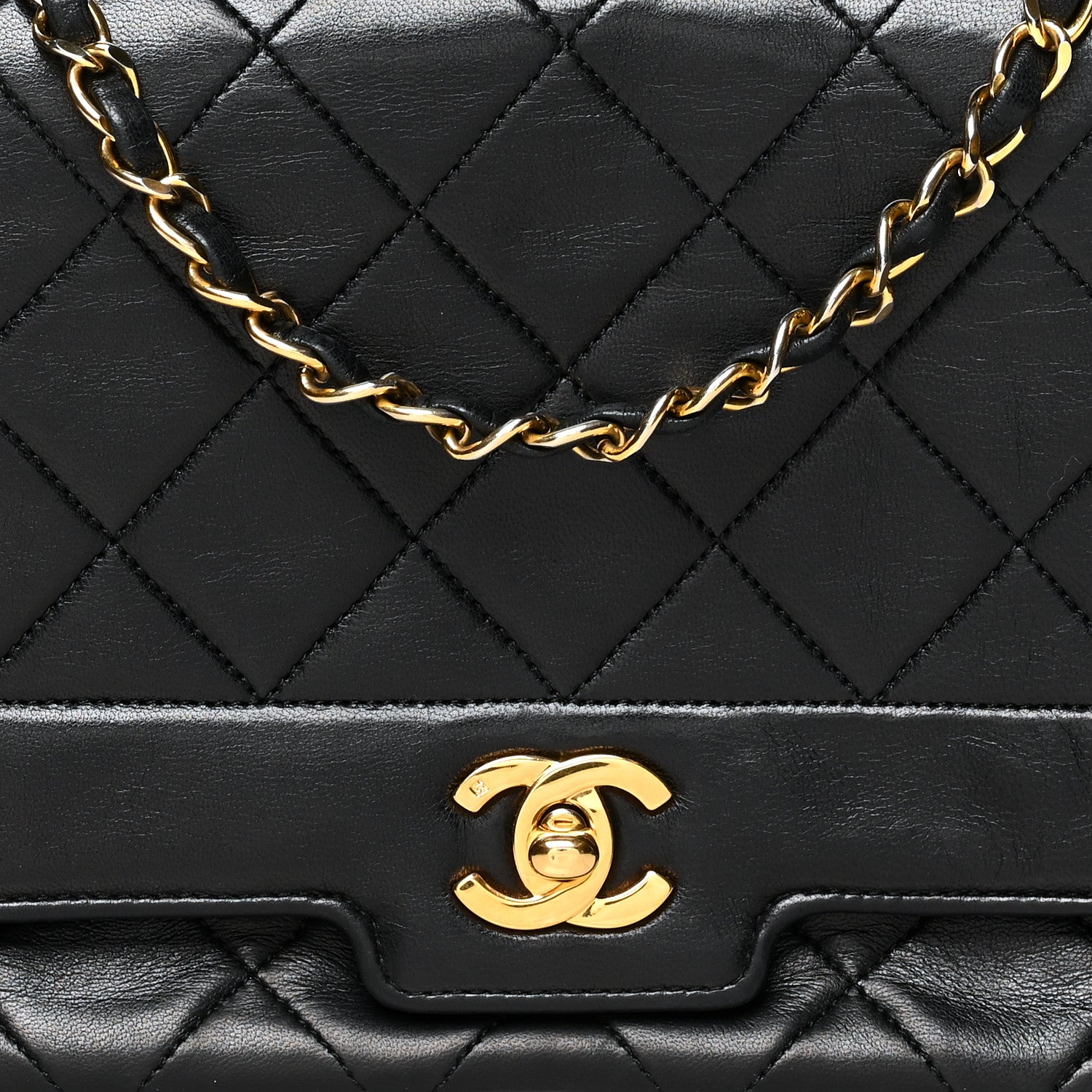 Chanel Lambskin Quilted Medium Single Flap Black 8 of 11