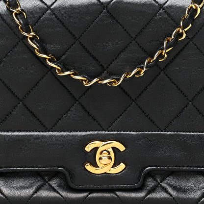 Chanel Lambskin Quilted Medium Single Flap Black 8 of 11
