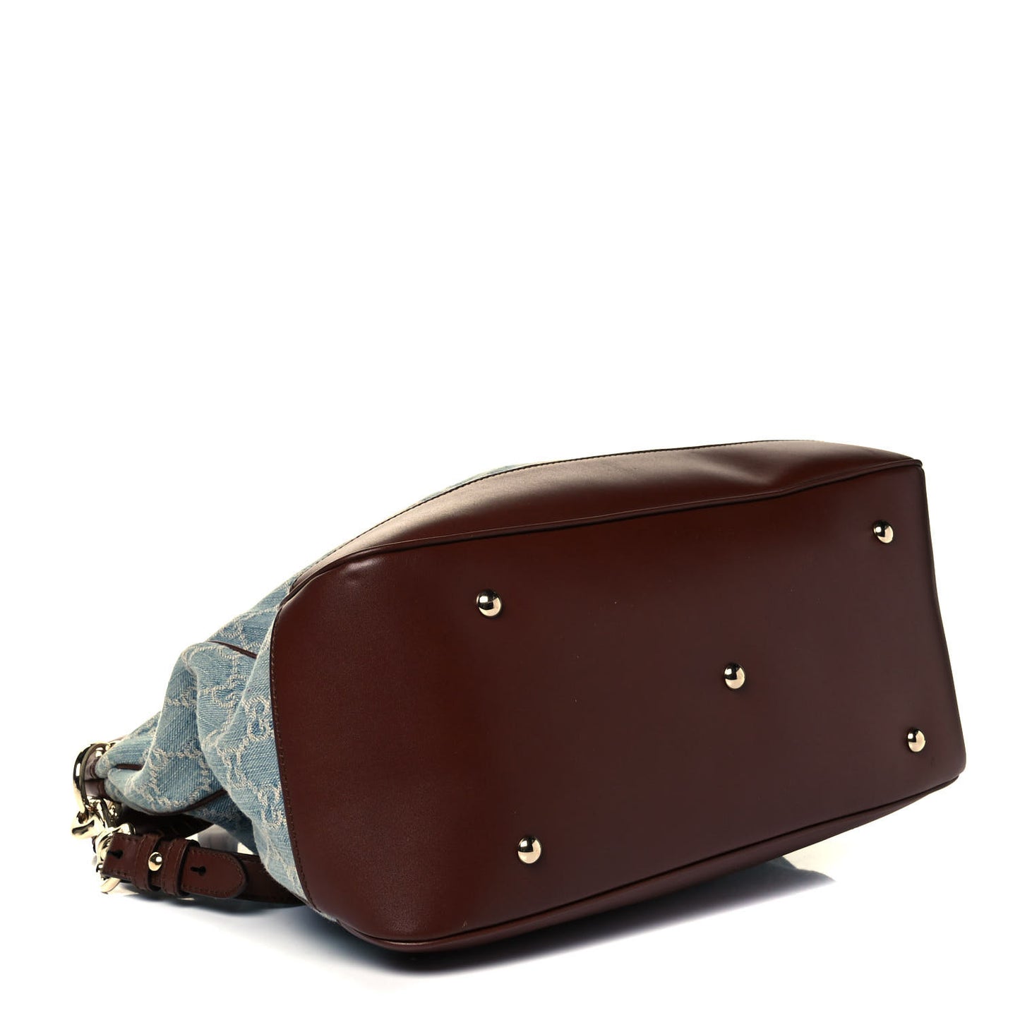 Denim Monogram Medium Valentine Top Handle Bag