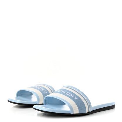 Givenchy Canvas 4G Logo Mule Sandals 37 Blue 2 of 9