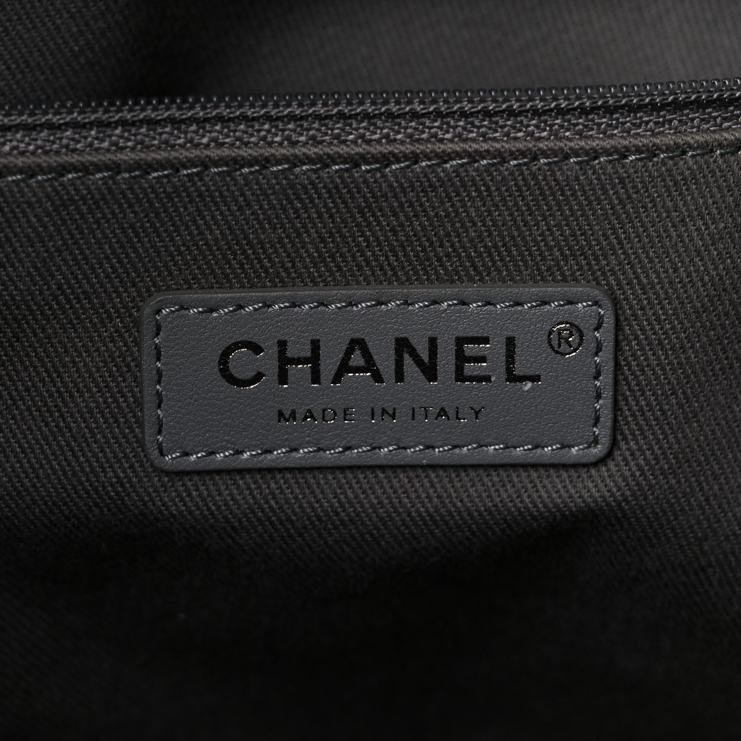 Chanel Woven Straw Raffia Medium Deauville Tote Grey 5 of 12