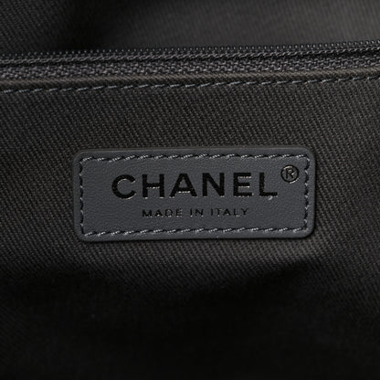 Chanel Woven Straw Raffia Medium Deauville Tote Grey 5 of 12