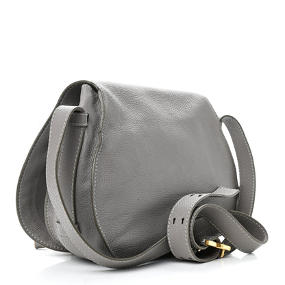 Chloe Calfskin Medium Marcie Round Crossbody Bag Cashmere Grey 4 of 20