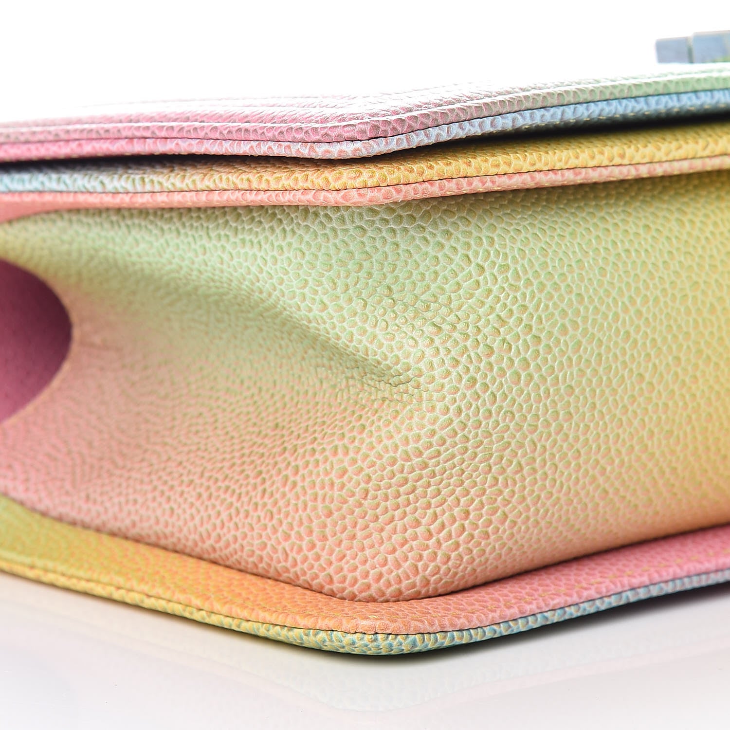 Chanel Caviar Quilted Medium Cuba Rainbow Boy Flap Multicolor 8 of 10