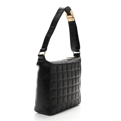 Chanel Lambskin Quilted Small Chocolate Bar Shoulder Bag Black 3 of 10