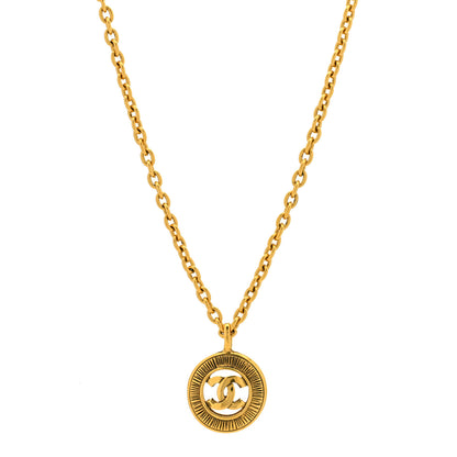 Chanel CC Chain Pendant Necklace Gold 1 of 5