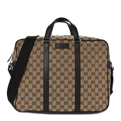 Gucci Monogram Briefcase Dark Brown 1 of 10