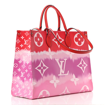 Louis Vuitton Monogram Escale Onthego GM Rouge 3 of 13