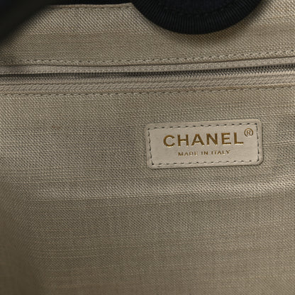 Chanel Mixed Fibers Small Deauville Tote Navy 7 of 13