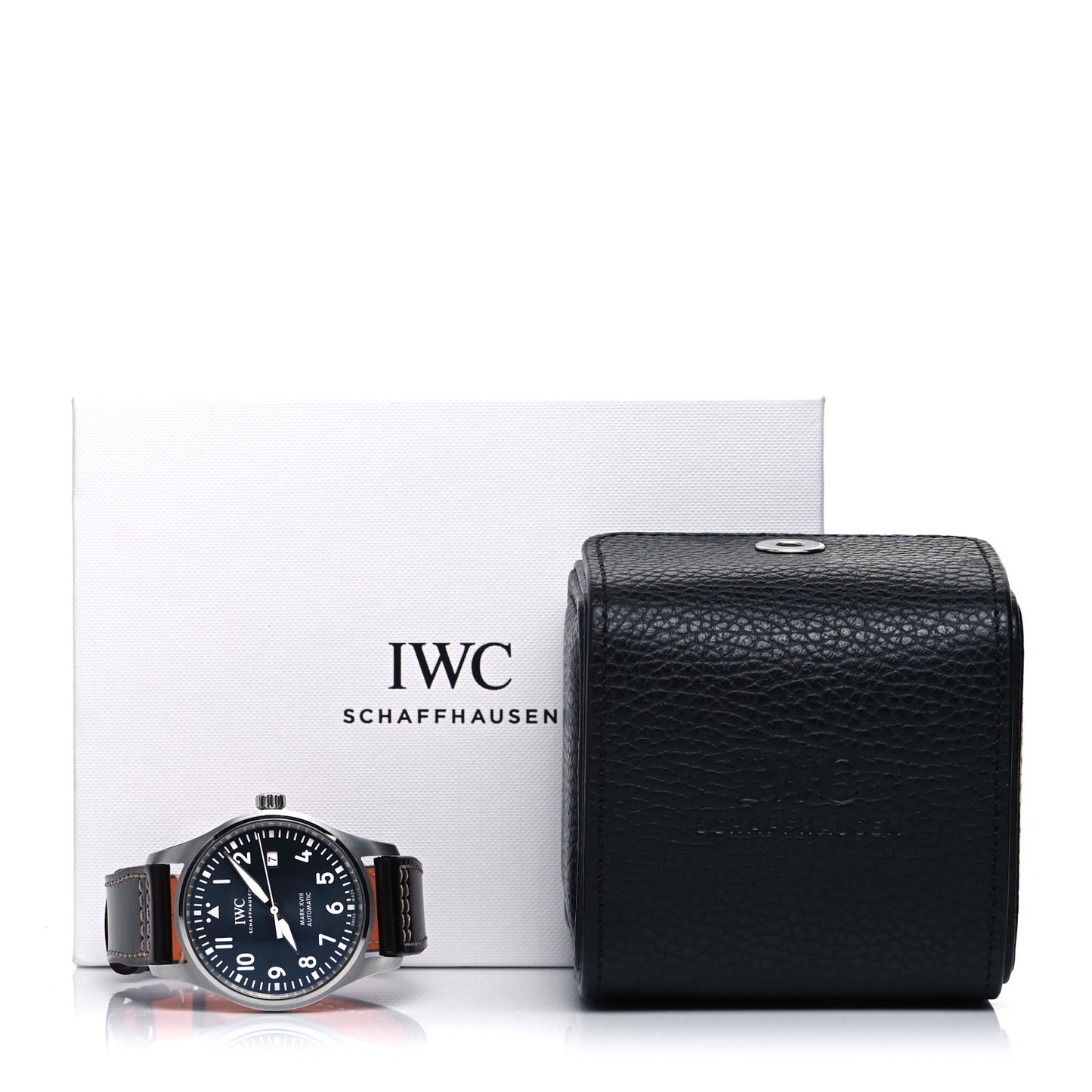 Stainless Steel Calfskin 40mm Pilot Mark XVIII Edition Le Petit Prince Automatic Watch Blue IW327010