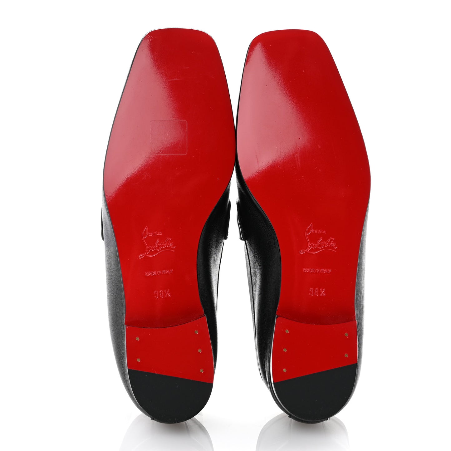 Calfskin Womens Loafers 38.5 Black White