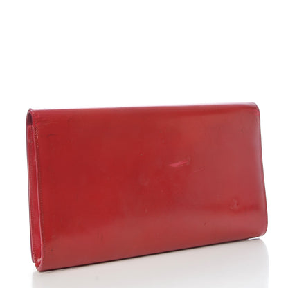Saint Laurent Textured Patent Large Belle De Jour Clutch Fuchsia 3 of 17