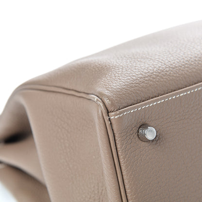 Hermes Togo Kelly Retourne 40 Etoupe 8 of 14