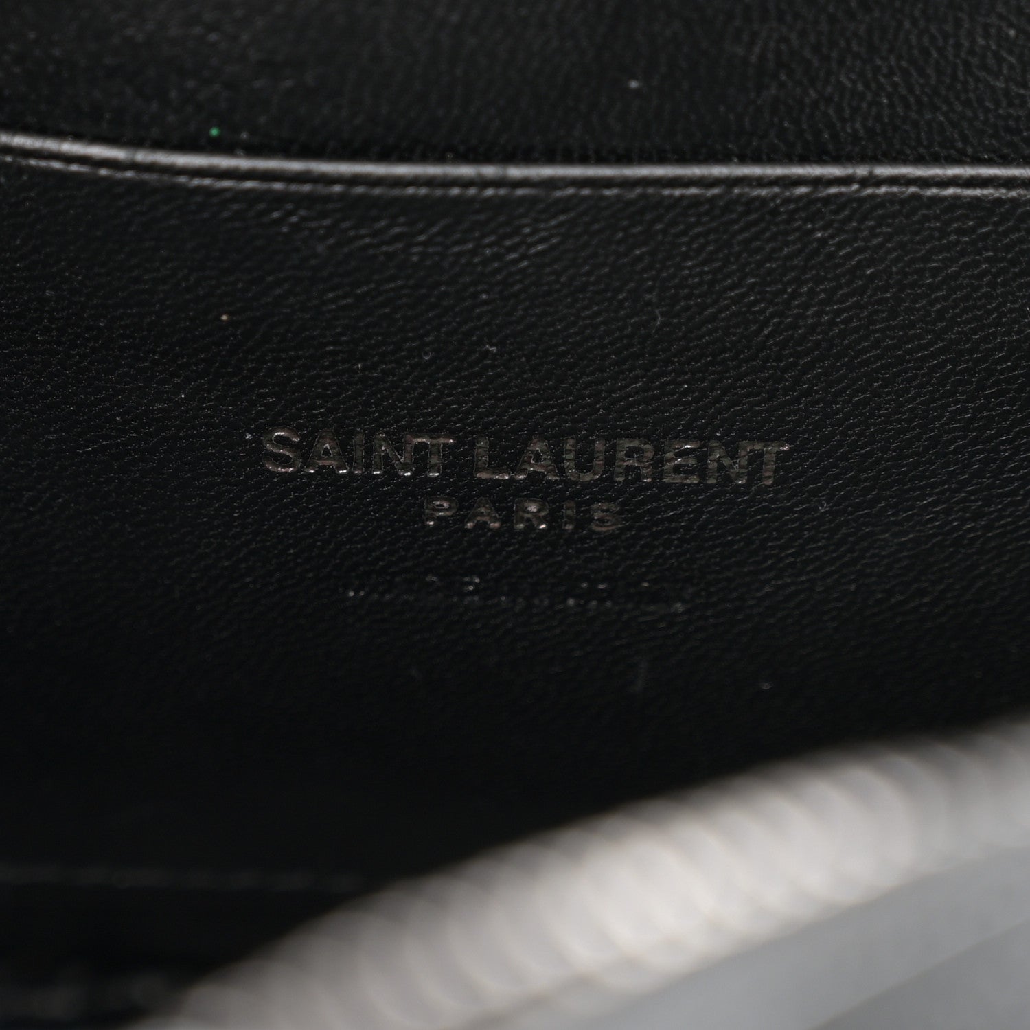 Saint Laurent Grain De Poudre Matelasse Monochrome Monogram Mini Lou Camera Bag Black 7 of 10