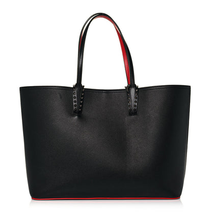 Christian Louboutin Calfskin Spikes East West Cabata Tote Black 1 of 15