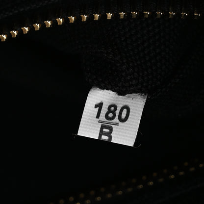 Prada Wicker Canvas Shoulder Bag Black 9 of 16