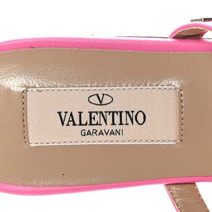 Valentino Garavani Nappa Rockstud Caged Flat Slide Sandals 35 Feminine Pink 7 of 9