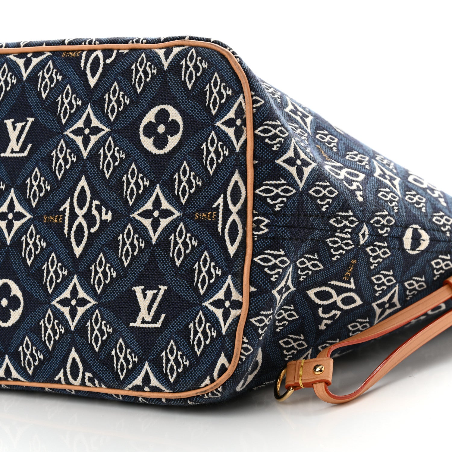 Louis Vuitton Jacquard Since 1854 Neverfull MM Blue 10 of 10