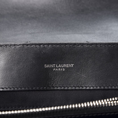Saint Laurent Calfskin Y Quilted Monogram Medium Loulou Chain Satchel Black 9 of 11