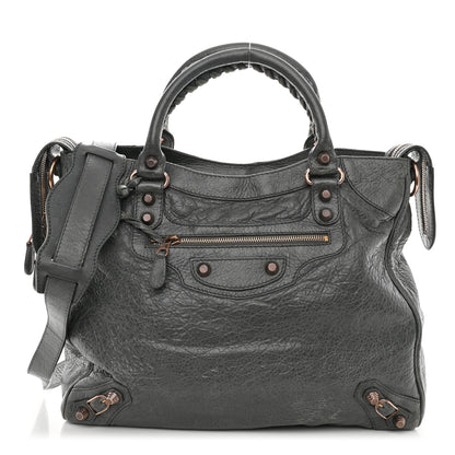 Balenciaga Agneau Giant 12 Rose Gold Hardware Velo Gris Fossile Anthracite 1 of 13