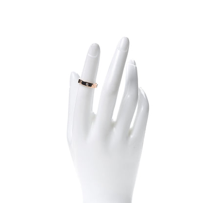 Cartier 18K Pink Gold Diamond 4mm LOVE Wedding Band Ring 49 4.75 2 of 5