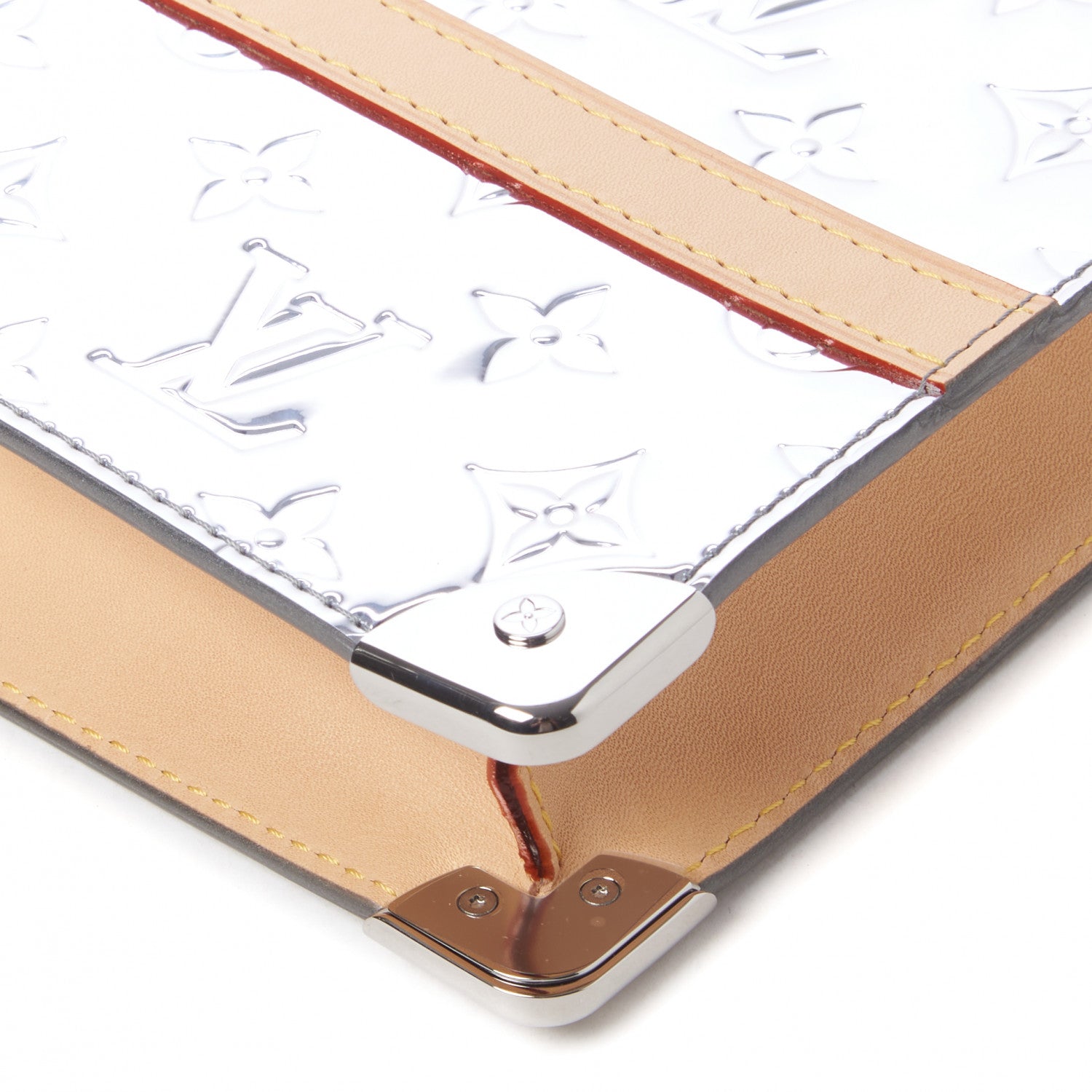 Louis Vuitton Monogram Mirror Trunk Pouch Silver 4 of 8