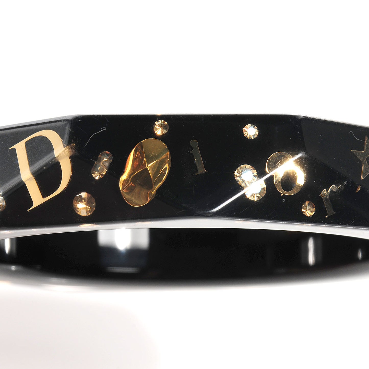 Resin Swarovski Bracelet Small Black