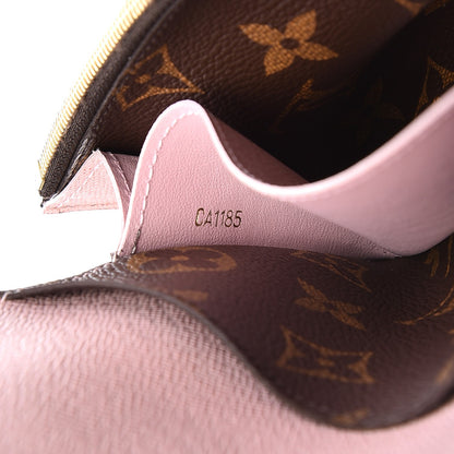 Louis Vuitton Monogram Emilie Wallet Rose Ballerine 7 of 8