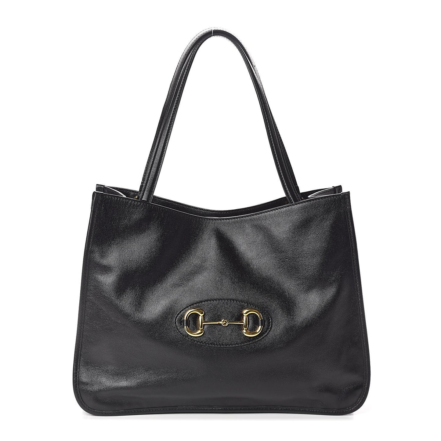 New Sakai Calfskin Lux Horsebit 1955 Tote Bag Black