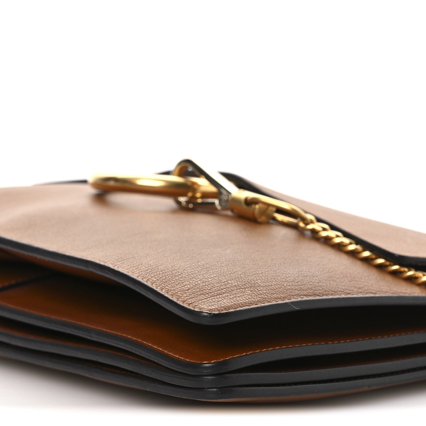 Goatskin Medium Faye Shoulder Bag Caramel