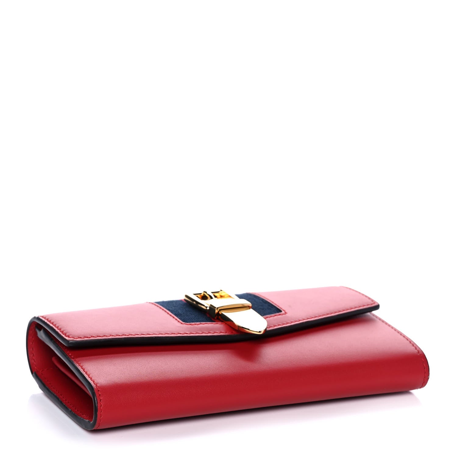 Gucci Calfskin Sylvie Continental Wallet Hibiscus Red 4 of 10