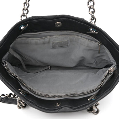 Chanel Calfskin Quilted Large Coco Pleats Tote Black 5 of 12