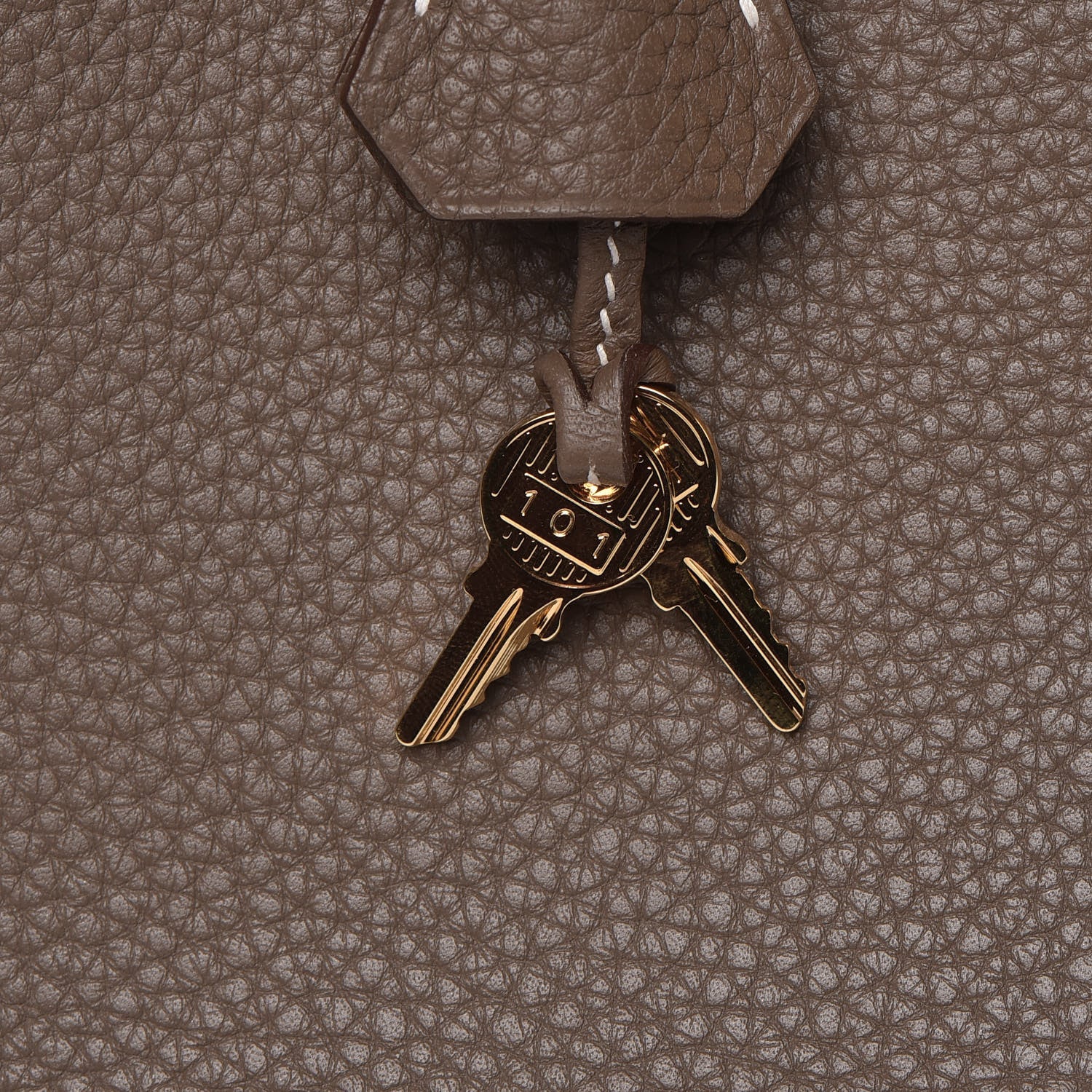 Hermes Taurillon Clemence Birkin 30 Etoupe 20 of 32