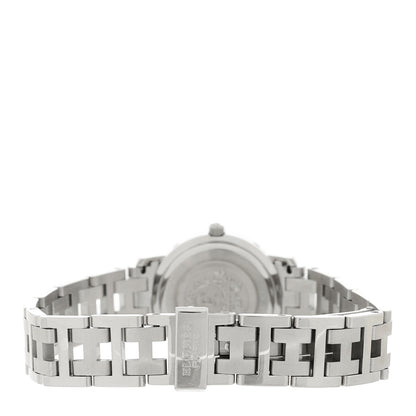 Hermes Stainless Steel 24mm Clipper Quartz Watch Black 3 of 4