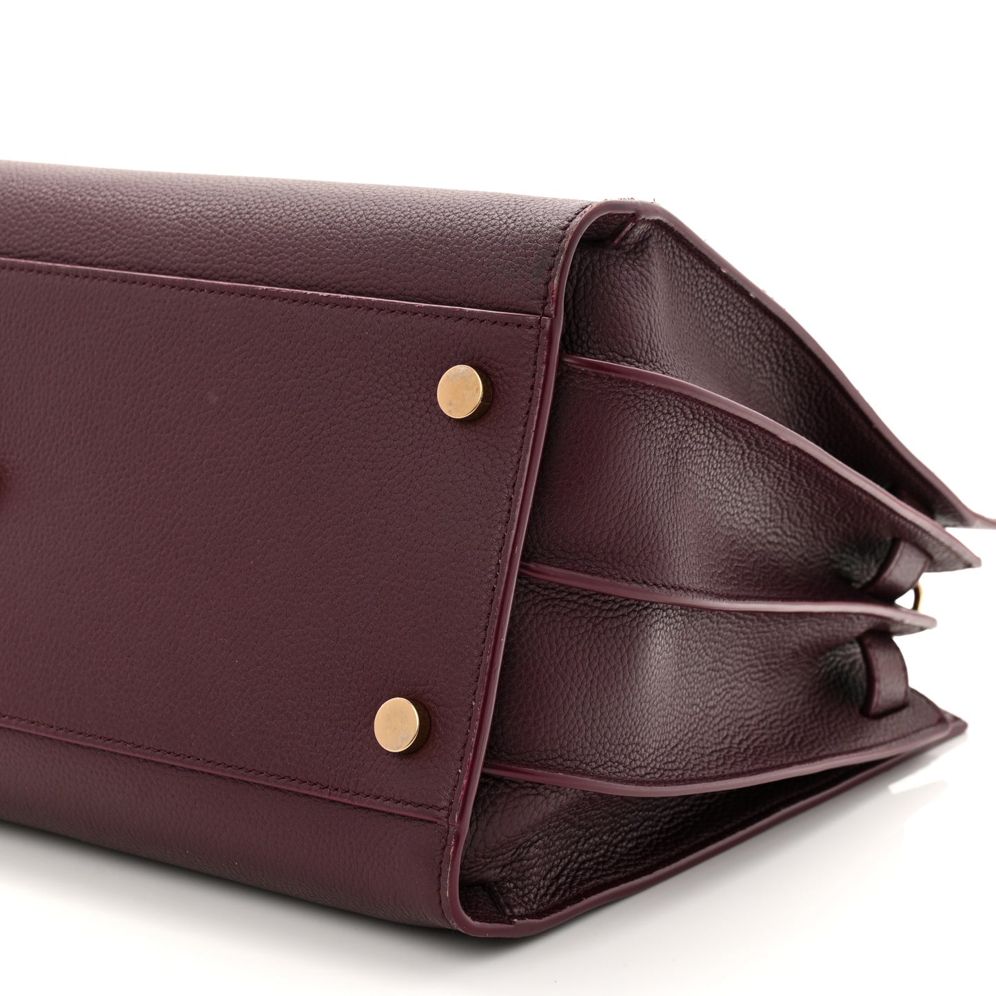 Grained Calfskin Small Supple Sac De Jour Rouge Cabernet