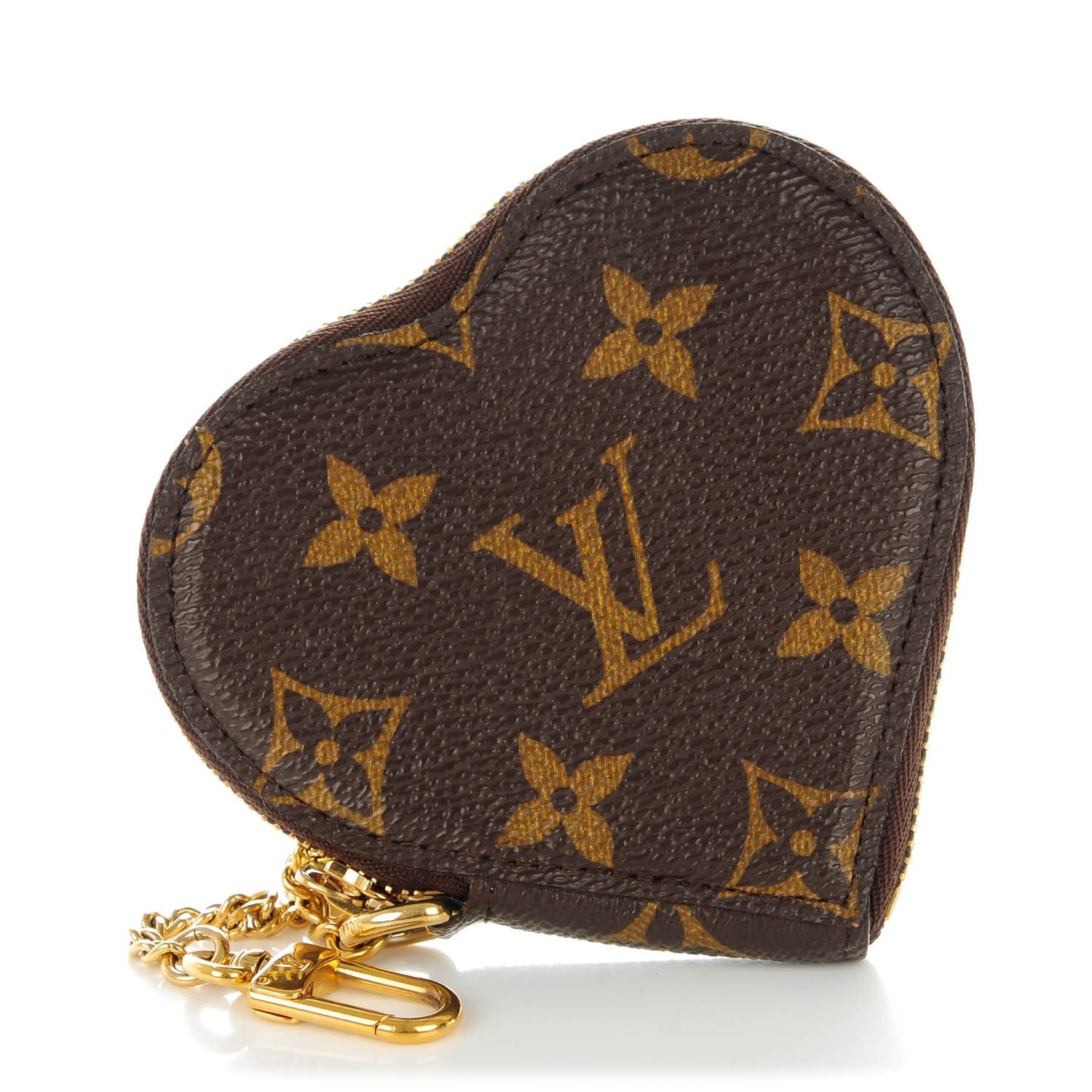 Louis Vuitton Monogram Leopard Coeur Heart Coin Purse Blanc Corail 1 of 7
