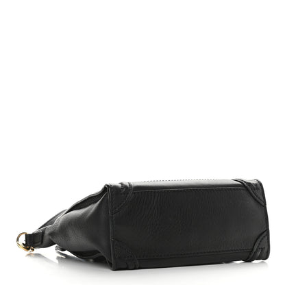 Celine Smooth Calfskin Nano Luggage Black 4 of 10