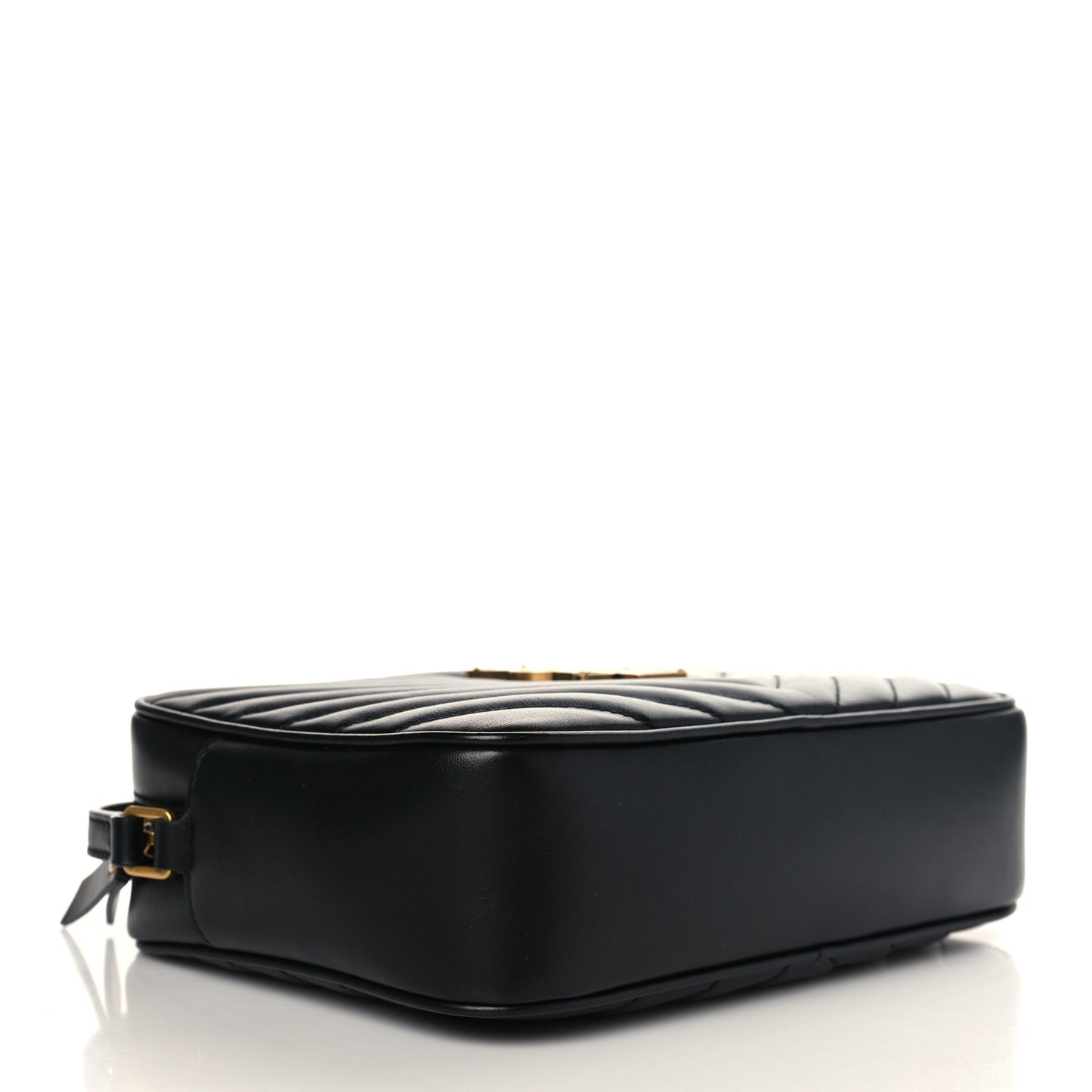 Calfskin Matelasse Monogram Lou Camera Bag Black