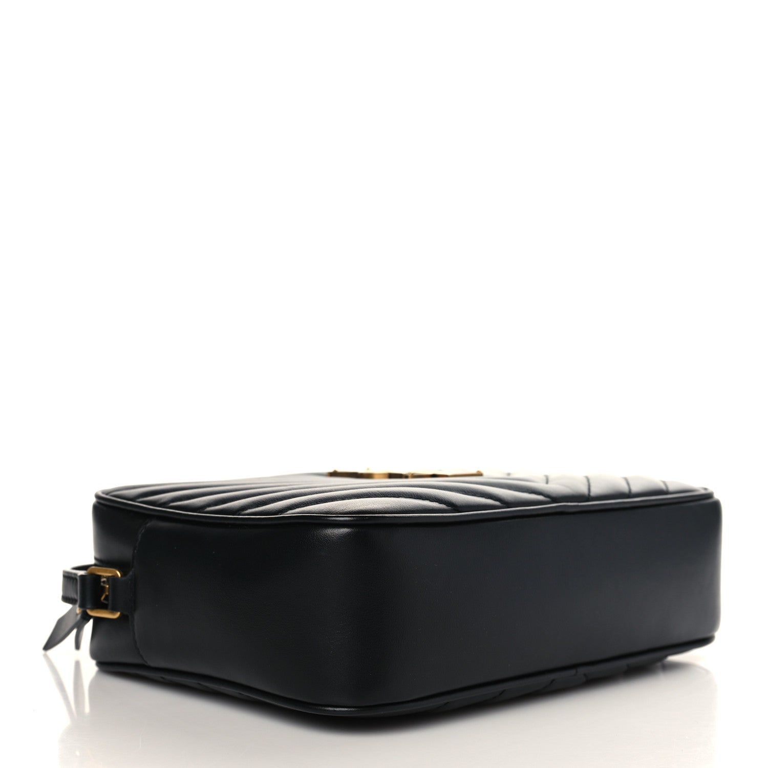 Saint Laurent Calfskin Matelasse Monogram Lou Camera Bag Black 4 of 8