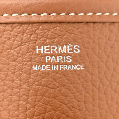 Hermes Taurillon Clemence Evelyne III PM Gold 6 of 13
