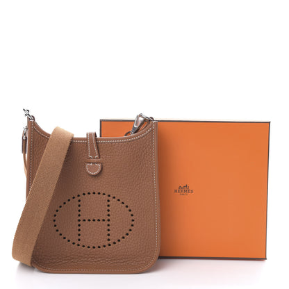 Hermes Taurillon Clemence Evelyne TPM Gold 11 of 11