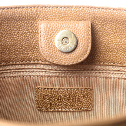 Chanel Caviar Quilted Petit Shopping Tote PST Beige 5 of 9