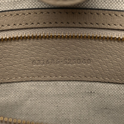 Gucci GG Supreme Monogram Textured Dollar Calfskin Web Medium Ophidia Shopping Tote Beige Mystic White Oatmeal 7 of 10
